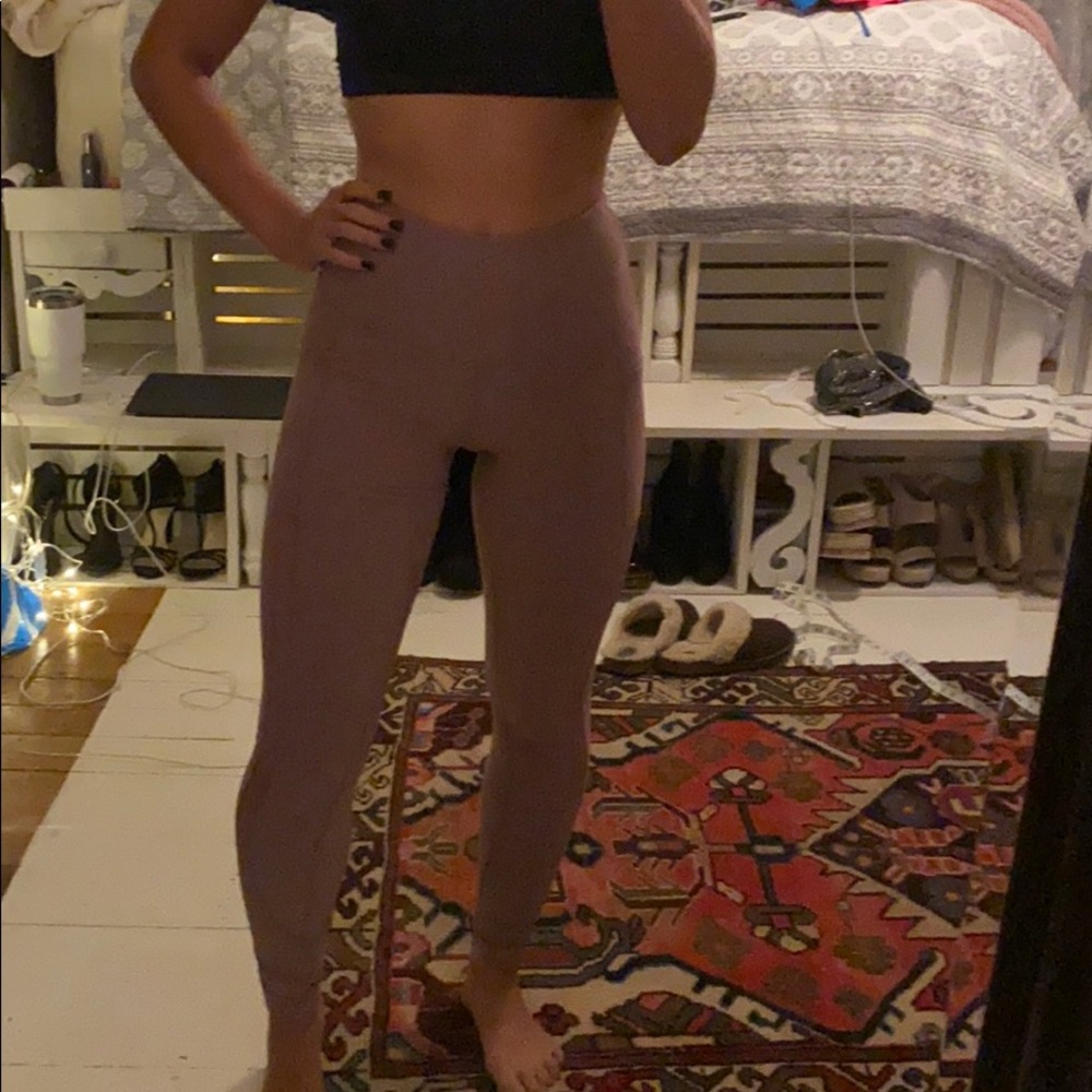 Mauve Leggings with pockets